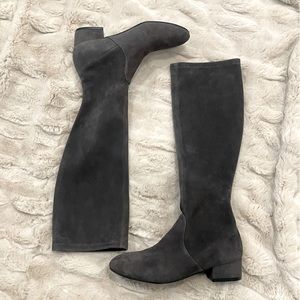 New ~ Stuart Weitzman - Stretch-suede
Sock Woman’s/ Kids Boots Gray Size 4.5
